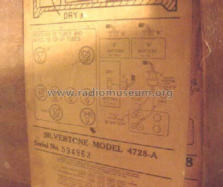 Silvertone 4728A Ch= 101.472X; Sears, Roebuck & Co. (ID = 383278) Radio