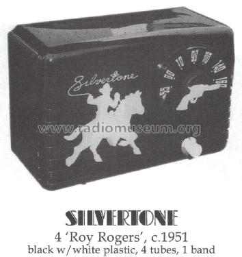 Silvertone 4 'Roy Rogers' Ch= 478.233; Sears, Roebuck & Co. (ID = 1473277) Radio