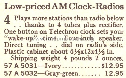 Silvertone 5032 Order=57A 5032; Sears, Roebuck & Co. (ID = 1623424) Radio