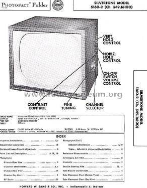 Silvertone 5160-2 Ch= 549.16100; Sears, Roebuck & Co. (ID = 1768281) Television