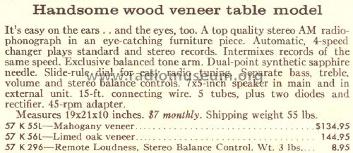 Silvertone 55 Ch= 528.53510 Order=57K 55L; Sears, Roebuck & Co. (ID = 1665618) Radio