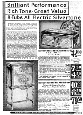 Silvertone 59 Order= 57V 6568 or 6570; Sears, Roebuck & Co. (ID = 1253548) Radio