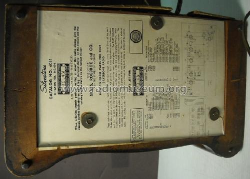 Silvertone 6051 Ch= 110.451; Sears, Roebuck & Co. (ID = 1489993) Radio