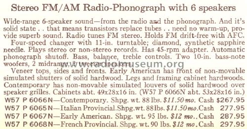 Silvertone 6065 Ch= 528.63560 Order=W57P 6065N; Sears, Roebuck & Co. (ID = 1706381) Radio