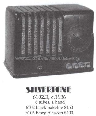 Silvertone 6102A Automatic Streamliner Order= 57L 6102A Ch= 101.526-1; Sears, Roebuck & Co. (ID = 1473296) Radio