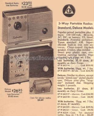 Silvertone 6216 Ch= 528.33300 Order=75H U6216; Sears, Roebuck & Co. (ID = 1602264) Radio