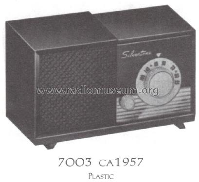 Silvertone 7003 Ch= 132-41000; Sears, Roebuck & Co. (ID = 1518613) Radio