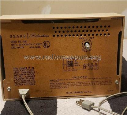 Silvertone 7030 Service number 528.703000; Sears, Roebuck & Co. (ID = 2376804) Radio