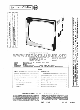 Silvertone 7102 Ch= 528.50022; Sears, Roebuck & Co. (ID = 2019268) Television