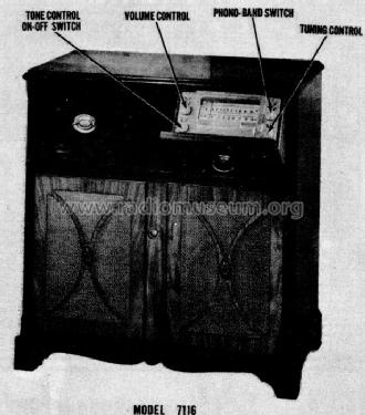 Silvertone 7116 Ch= 101.825; Sears, Roebuck & Co. (ID = 826876) Radio