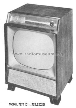 Silvertone 7174 Ch= 528.52020; Sears, Roebuck & Co. (ID = 2434322) Television