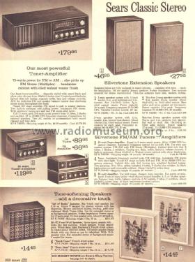 Silvertone 7407 Tuner-Amplifier Ch= 528.54740, 528.69240; Sears, Roebuck & Co. (ID = 1687684) Radio