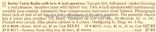 Silvertone 8009 Order=57D 8009; Sears, Roebuck & Co. (ID = 1630983) Radio