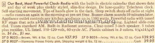 Silvertone 8025 Ch= 528.53090 Order=57D 8025; Sears, Roebuck & Co. (ID = 1630931) Radio