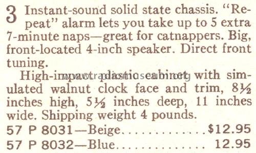 Silvertone 8031 Ch= 528.63801 Order= 57P 8031; Sears, Roebuck & Co. (ID = 1724980) Radio