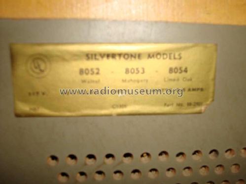 Silvertone 8054 Ch= 528.53051; Sears, Roebuck & Co. (ID = 1292225) Radio