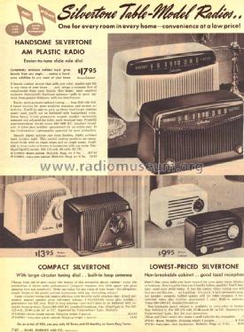 Silvertone 9001 Ch= 132.857 Order=57E 09001; Sears, Roebuck & Co. (ID = 1615086) Radio