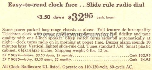 Silvertone 9025 Ch= 528.53420 Order=57Y 9025; Sears, Roebuck & Co. (ID = 1641258) Radio