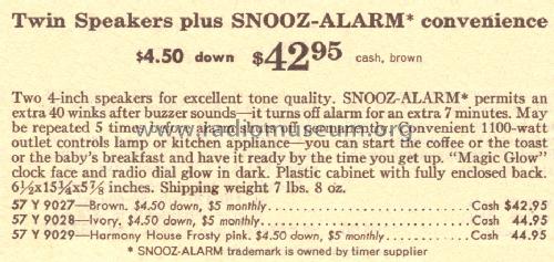 Silvertone 9028 Ch= 528.53410 Order=57Y 9028; Sears, Roebuck & Co. (ID = 1641235) Radio