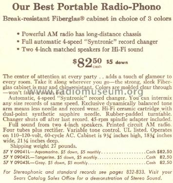 Silvertone 9041 Order=57Y 09041L; Sears, Roebuck & Co. (ID = 1669973) Radio