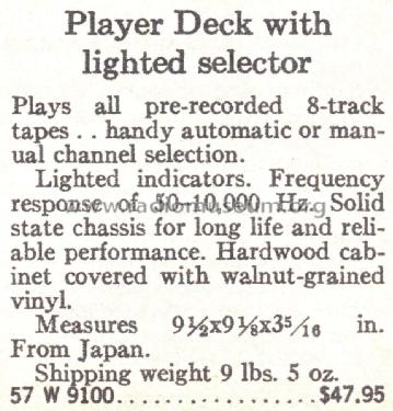 Silvertone 9100 Order=57W 9100; Sears, Roebuck & Co. (ID = 1734751) Sonido-V