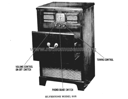 Silvertone 9105 Ch= 132.875; Sears, Roebuck & Co. (ID = 1608898) Radio