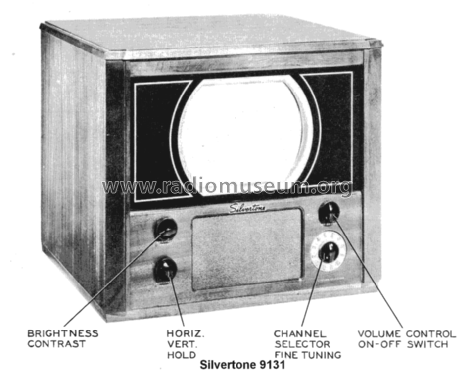 Silvertone 9131 Ch= 478.210; Sears, Roebuck & Co. (ID = 1565612) Television