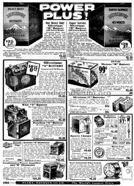 Silvertone Batteries and Storage Batteries ; Sears, Roebuck & Co. (ID = 1258725) Power-S