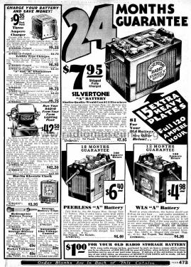 Silvertone Batteries and Storage Batteries ; Sears, Roebuck & Co. (ID = 1263101) Power-S