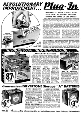 Silvertone Batteries and Storage Batteries ; Sears, Roebuck & Co. (ID = 1271539) Power-S