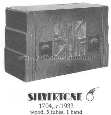 Silvertone Companion Order= 57D 1704; Sears, Roebuck & Co. (ID = 1473278) Radio