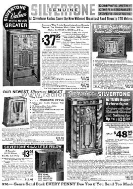 Silvertone Little Fellow Order= 57E 1728 or 1728A; Sears, Roebuck & Co. (ID = 1267507) Radio