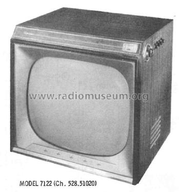 Silvertone model 7122 Ch= 528.51020; Sears, Roebuck & Co. (ID = 2427227) Television