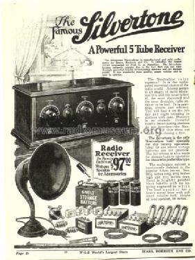 Silvertone Neutrodyne King manuf.; Sears, Roebuck & Co. (ID = 887826) Radio