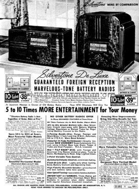 Silvertone Order= 4638 or 4639 Ch= 101.472; Sears, Roebuck & Co. (ID = 1276172) Radio