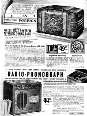 Silvertone Order= 4668 Ch= 103.AR166; Sears, Roebuck & Co. (ID = 1275934) Radio