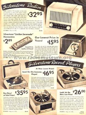 Silvertone Order= 57B 9000 Ch= 132.857; Sears, Roebuck & Co. (ID = 1308329) Radio