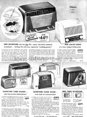 Silvertone Order= 57B 9000 Ch= 132.857; Sears, Roebuck & Co. (ID = 1320945) Radio