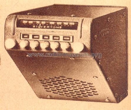 Silvertone Order= 57D 6190 Ch= 126.209; Sears, Roebuck & Co. (ID = 1296673) Car Radio