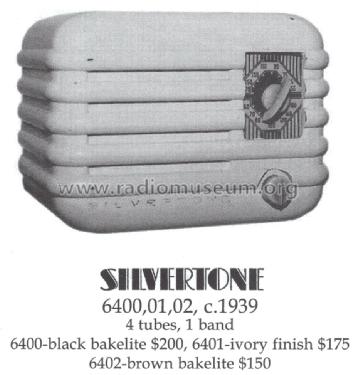 Silvertone Order= 57D 6401 Ch= 101.565 ; Sears, Roebuck & Co. (ID = 1473710) Radio