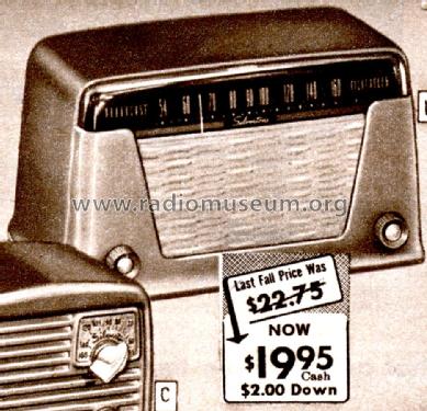 Silvertone Order= 57E 08005; Sears, Roebuck & Co. (ID = 1730293) Radio