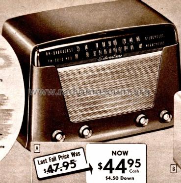 Silvertone Order= 57E 08021; Sears, Roebuck & Co. (ID = 1730285) Radio