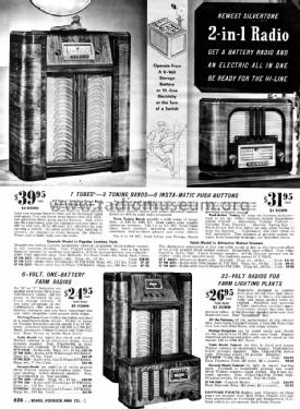 Silvertone Order= 57F 02471 or 2471, 2571 or 2671; Sears, Roebuck & Co. (ID = 1308242) Radio