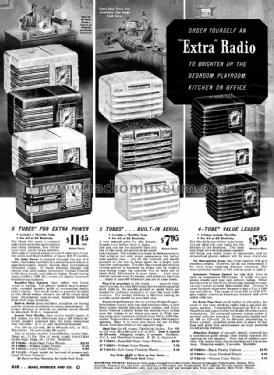 Silvertone Order= 57F 1521 Ch= 132.804; Sears, Roebuck & Co. (ID = 1305345) Radio