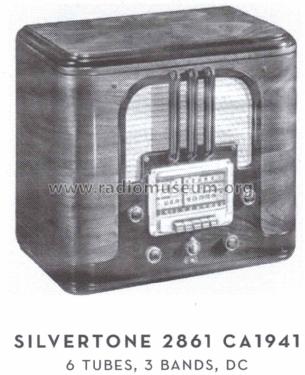 Silvertone Order= 57F 2861 Ch= 101.643; Sears, Roebuck & Co. (ID = 1565562) Radio