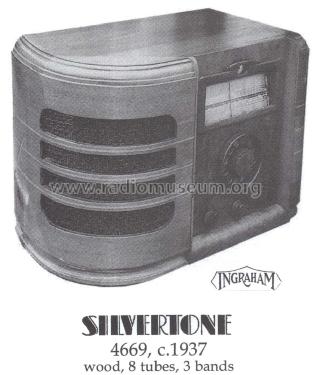 Silvertone Order= 57F 4669 Ch= 101.482; Sears, Roebuck & Co. (ID = 1473294) Radio