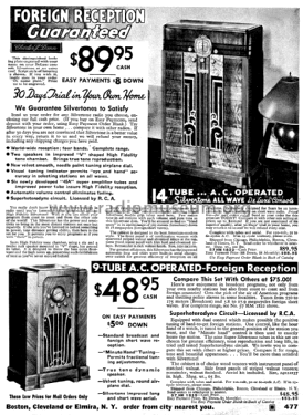 Silvertone Order= 57FM 1822; Sears, Roebuck & Co. (ID = 1270931) Radio