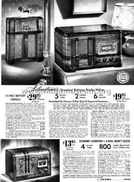 Silvertone Order= 57H 2411 Ch= 101.642; Sears, Roebuck & Co. (ID = 1310355) Radio