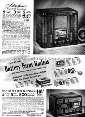 Silvertone Order= 57H 2851 Ch= 101.641; Sears, Roebuck & Co. (ID = 1310316) Radio