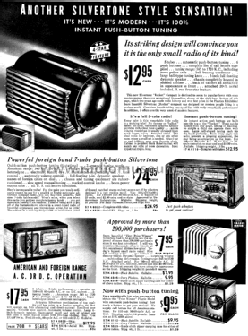 Silvertone Order= 57K 6023 Ch= 101.506; Sears, Roebuck & Co. (ID = 1285493) Radio